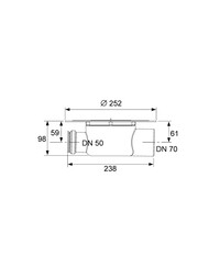 ���� TECEdrainpoint DN 70 ����� ���� 3603500