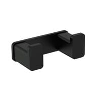 Крючок AQUAme Tivoli двойной, настенный, черный мат. AQM7302MB
