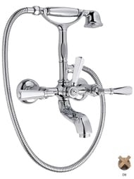 Смеситель для ванны Nicolazzi Teide Four настенный, с ручным душем, Dark Bronze 1901DB05