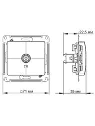 ������� ������������� Systeme Electric GLOSSA TV �������� GSL000793