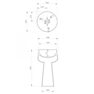 �������� ��������� ABBER Kristall 500x500x900 ���������������, �����/������ AT2706White-Onyx