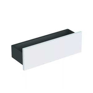 Полка настенная с крючками Geberit Smyle Square (450х143х148) белый глянец/темно-серый 500.362.00.1