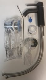 Уценка! Ideal Standard CERALINE Смеситель для умывальника BC203U4 однозахватный, мат.черный/хром - уценка. — изображение 3