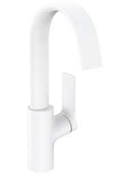 Смеситель Hansgrohe Vivenis 75032700 для раковины, поворотный излив 210, матовый белый — миниатюра 1