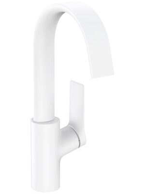 Смеситель Hansgrohe Vivenis 75032700 для раковины, поворотный излив 210, матовый белый