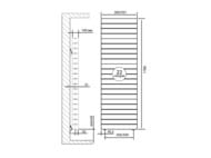 Радиатор биметаллический, 22 секций ROYAL THERMO PianoForte Tower 300 Bianco Traffico, бок.подкл — миниатюра 3