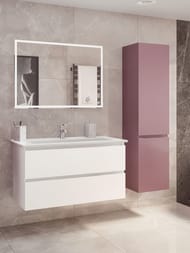 Тумба под раковину Caprigo Сидней 105 (1074х591х478) подвесная, цвет Bianco 34814-B231