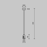 ��������� ���������� Medium 360�� � ������ ������� Maytoni Flarity (�������) TRA158C-BL1-PT �������, IP20