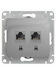 ������� Systeme Electric Glossa ������� ������������ RJ45 + RJ45 ���.5E �������� GSL000385KK