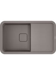 Мойка Omoikiri TASOGARE 86-GR (860х510210) врезная, артгранит, цвет Leningrad Grey 4993459