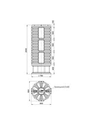 Кабельный колодец Polimer Group КН-780/2000 (2000х800) пластиковый, черный