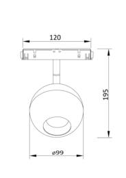 �������� ���������� Maytoni Ball (����) TR028-2-15W4K-W S35 4000K 15��, IP20, �����