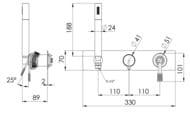 Смеситель для душа Remer Atelier AL97D2WBRP, медь брашированная — миниатюра 2