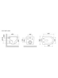 ������ ��������� Ceramicanova Uno 360�490�360 � ��������, ������������, ���� Tornado, ����� CN11001T