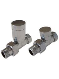 SCHLOSSER Комплект клапанов ELEGANT GZ1/2х16х2 проходной с ручной регулировкой, хром 604200024