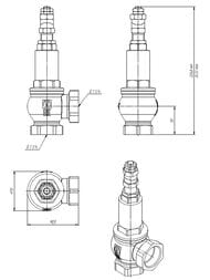 ������ ����������������� VALTEC 1 1/4"�� � ����. ������� ��������. P=1-16���. (����) VT.1831.N.07