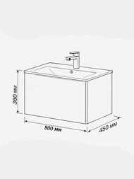 ����� � ��������� Terminus Vega 800�450�380 ���������, 1 ����, ����: ������