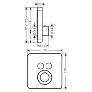 ��������� Axor ShowerSelect 36707340 ������������, �������� �����, ����. ������ ����