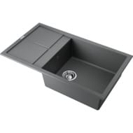 Мойка Omoikiri SUMI 86-PL (860х500х230) врезная, тетогранит, платина 4993651