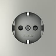 Розетка со шторками Voltum S70 VLS040205, серебро
