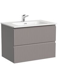 Тумба под раковину SANCOS Snob R (690х445х500) подвесная, 2 ящика, Doha Soft SNR70SM