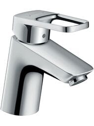 Смеситель Hansgrohe Logis Loop 71150000 для умывальника, рукоятка в форме петли, хром — миниатюра 1