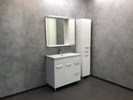 Зеркало-шкаф COMFORTY Модена М-90 (900х786х154) подвесной, белый матовый 00-00001641