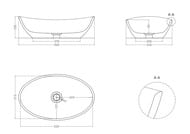 �������� SALINI Noemi S-Stone (560�340�150) ���������, �������, ����� 1101203SM
