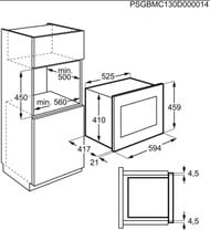 ������������� ���� AEG MBE2658SEW (459x596x404) ������������, 900 ��, �����