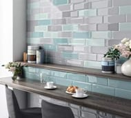 Плитка настенная KERAMA MARAZZI Аккорд (85х285) темно-зеленая грань 9013 (кв.м.)