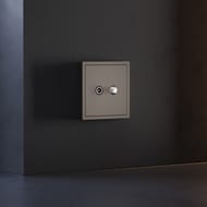 Накладка для розетки телевизионной оконечной TV+SAT Voltum S70 VLS001614, капучино