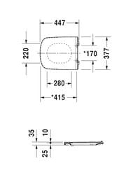 ������� ��� ������� DURAVIT DuraStyle �����, ��������� ��������� 0020610000