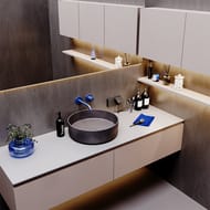 Рамка пластиковая VOLTUM S70 на 2 поста, титан VLS100206