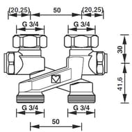 ����������� "�" HERZ G3/4" � �������� ��������, 50 ��