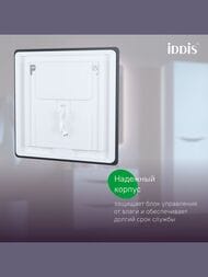 Зеркало IDDIS Cloud (800х600х30) с подсветкой, подогревом и сенсором, цвет: черный CLX6000i98