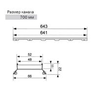 Основа для плитки 700мм TECEdrainline "plate II" 600772 — миниатюра 4