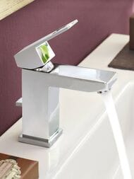 Смеситель Grohe Eurocube 2312700E для умывальника однорычажный, S-Size, донный клапан — изображение 3