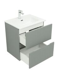 Тумба для раковины Aquanet Джейн 60 (600х455х637) подвесная, 2 ящика, цвет: мисти грин 335432