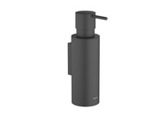 Дозатор для жидкого мыла Aquatek Оберон AQ4205MB подвесной, нержавеющая сталь, латунь, черный  мат