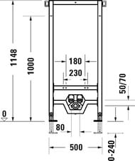 ����������� Duravit DuraSystem 500�1148�244 ��� ���� WD4002000000