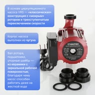 ����� �������������� VALTEC RS 25/8-180 � �������, VRS.258.18.0