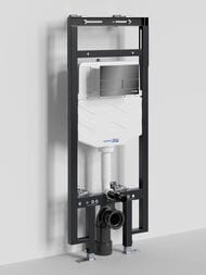 Инсталляция для унитаза WasserKRAFT Dinkel с клавишей смыва, черный глянцевый 58TLT.010.ME.PB04 — изображение 2