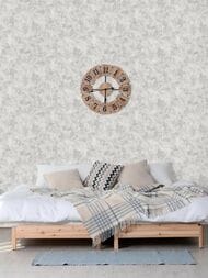 Обои виниловые на флизелине Grandeco Anastasia A55305 (1,06х10,05) штукатурка, серые (рул.)