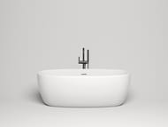 Ванна отдельностоящая Salini Luce S-stone 100121M 1700х850х580 иск.камень, щелевой перелив, бел.мат