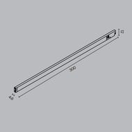 Трековый светильник Maytoni Basis Levity (Базис Левити) TR190-1-5W2.7K-B 2700К 5Вт 100°, IP20, черный