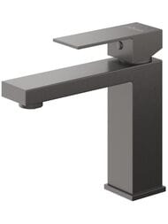 Смеситель CEZARES SLIDER-LS-GM для раковины, с донным клапаном, оружейная сталь