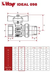 ���� ������� � ����������� ITAP IDEAL 098 3/4" �� 40 PN �������, ��������������
