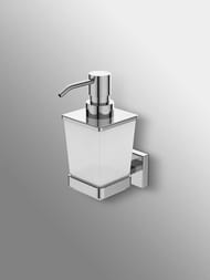Диспенсер для жидкого мыла Ideal Standard IOM Square с держателем,с крепежом,матовое стекло E2252AA