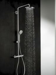 Душевая система Hansgrohe Croma 220 Showerpipe 27185000 с термостатом,поворотн. держатель 400мм,хром — изображение 3
