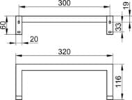 ������������������ Keuco Edition90 Square 320 ��, ������������, ���� 19121 010000